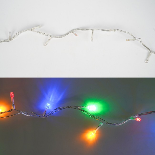 Catena Luminosa Multicolor 480 Led| Cavo Trasparente| Funzione Memory |24 metri Uso Esterno IP44