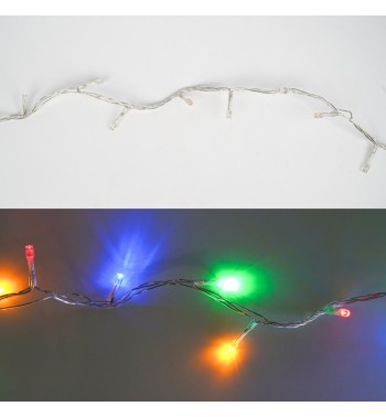 Catena Luminosa Multicolor 480 Led| Cavo Trasparente| Funzione Memory |24 metri Uso Esterno IP44