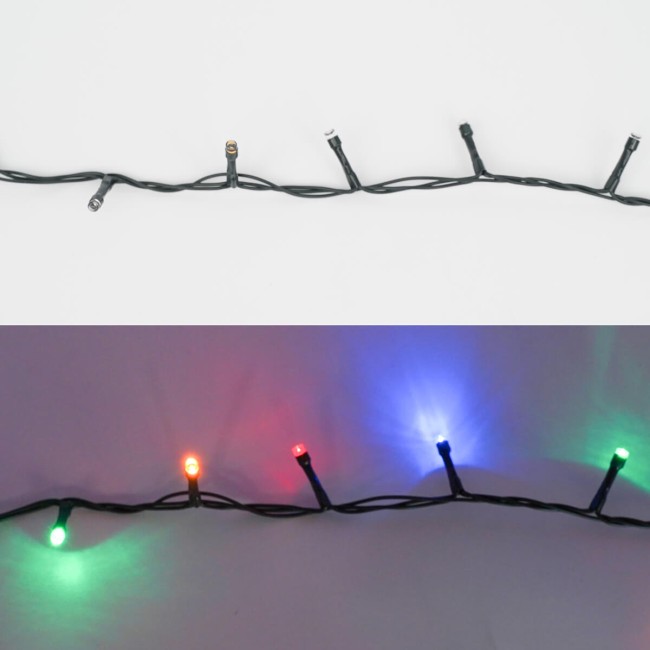 Catena Luminosa Multicolor 480 Led| Cavo Verde| Funzione Memory |24 metri Uso Esterno IP44