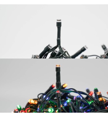 Catena Luminosa Multicolor 480 Led| Cavo Verde| Funzione Memory |24 metri Uso Esterno IP44