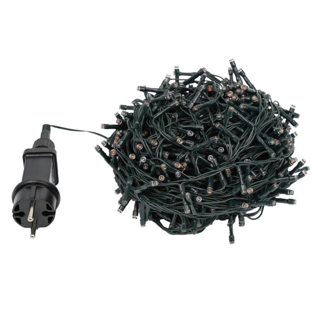 Catena Luminosa Multicolor 480 Led| Cavo Verde| Funzione Memory |24 metri Uso Esterno IP44