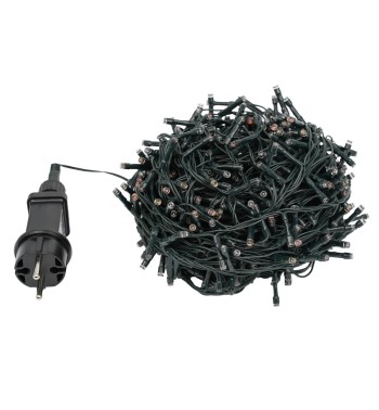 Catena Luminosa Multicolor 480 Led| Cavo Verde| Funzione Memory |24 metri Uso Esterno IP44