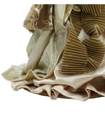 Natività in Poliresina e Tessuto 3 Pz. H.40 cm