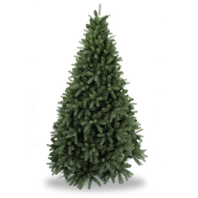 Albero di Natale Abete Verde in Pe+Pvc H.150/240 cm Apertura ad Ombrello | Albero Realistico Artificiale