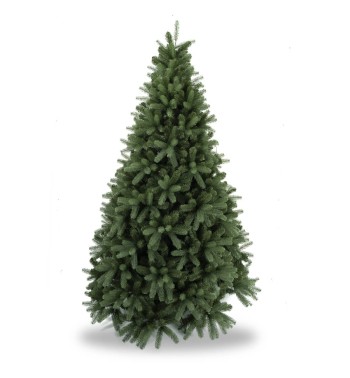 Albero di Natale Abete Verde in Pe+Pvc H.150/240 cm Apertura ad Ombrello | Albero Realistico Artificiale