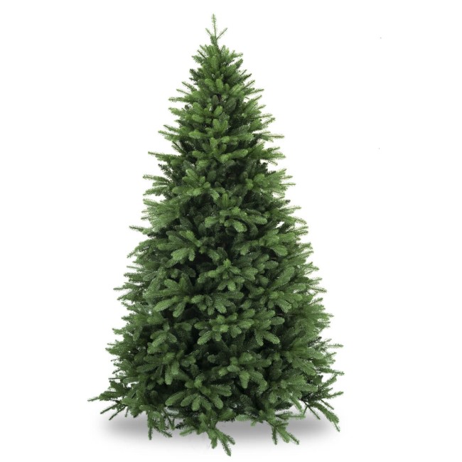 Albero di Natale Abete Verde in Pe+Pvc H.150/270 cm Apertura ad Ombrello | Albero Realistico Artificiale