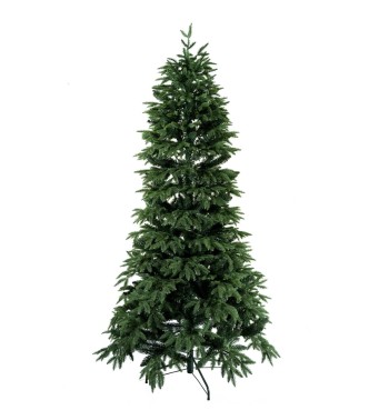 Albero di Natale Abete Verde Scuro in Pe+Pvc H.150/240 Cm Apertura ad Ombrello | Albero Realistico Artificiale