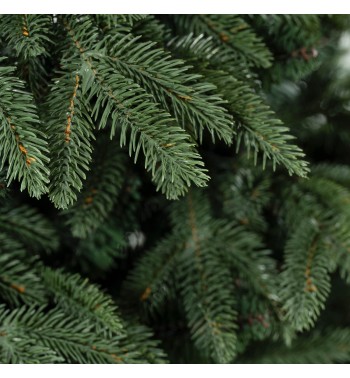 Albero di Natale Abete Verde Scuro in Pe+Pvc H.150/240 Cm Apertura ad Ombrello | Albero Realistico Artificiale