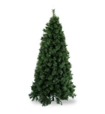 Albero di Natale Pino Verde Slim in Pvc 210/240 cm Apertura ad Ombrello | Albero Realistico Artificiale