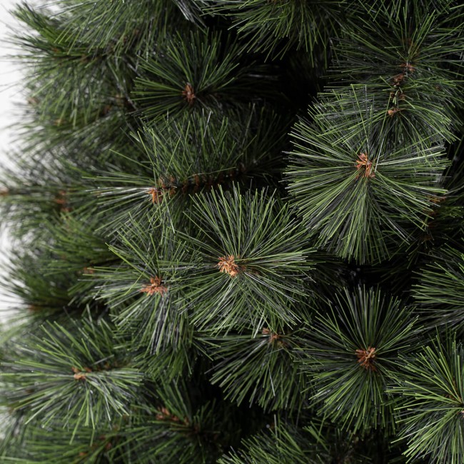 Albero di Natale Pino Verde Slim in Pvc 210/240 cm Apertura ad Ombrello | Albero Realistico Artificiale