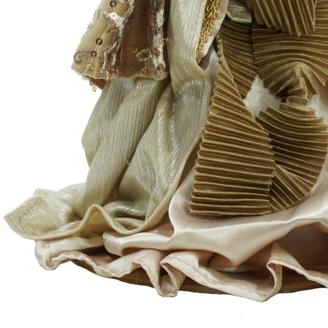 Natività in Poliresina e Tessuto 8 Pz. H.40 cm