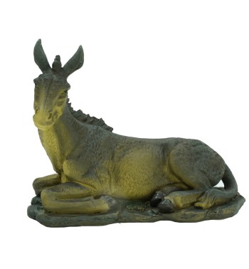 Natività in Poliresina e Tessuto 8 Pz. H.40 cm