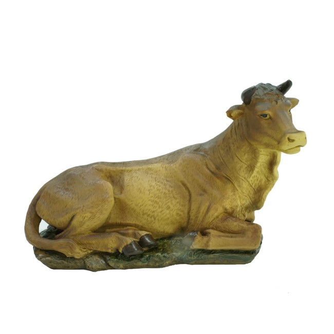 Natività in Poliresina e Tessuto 8 Pz. H.40 cm