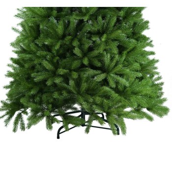 Albero di Natale Abete Verde in Pe H.210/300 cm con Apertura ad Ombrello | Albero Realistico Artificiale