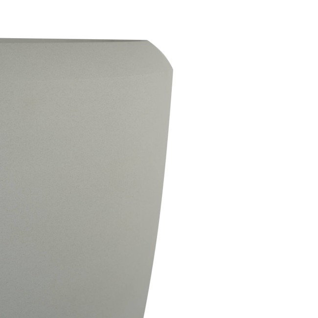 Set da 2 Vasi Alto in HDPE Beige, Design Cilindrico per Interno ed Esterno