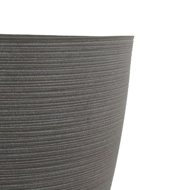 Set da 2 Vasi Sabbia in Poliresina Mista a Polvere di Pietra, Design Elegante per Interni ed Esterni