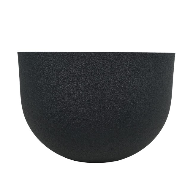 Set da 3 Vasi Ciotola in Poliresina Nero, Eleganza per Interno ed Esterno