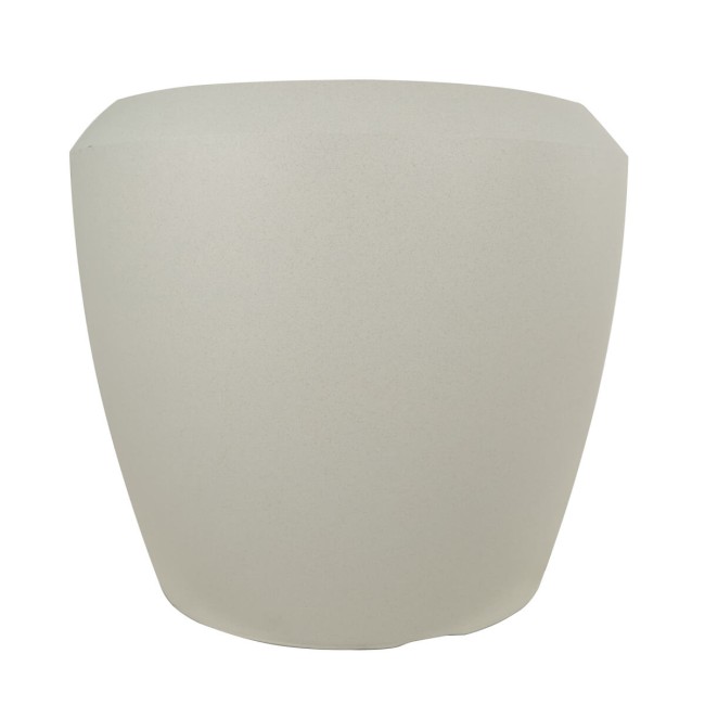 Set da 3 Vasi Conchino in HDPE Beige per Interno ed Esterno