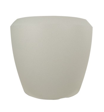 Set da 3 Vasi Conchino in HDPE Beige per Interno ed Esterno