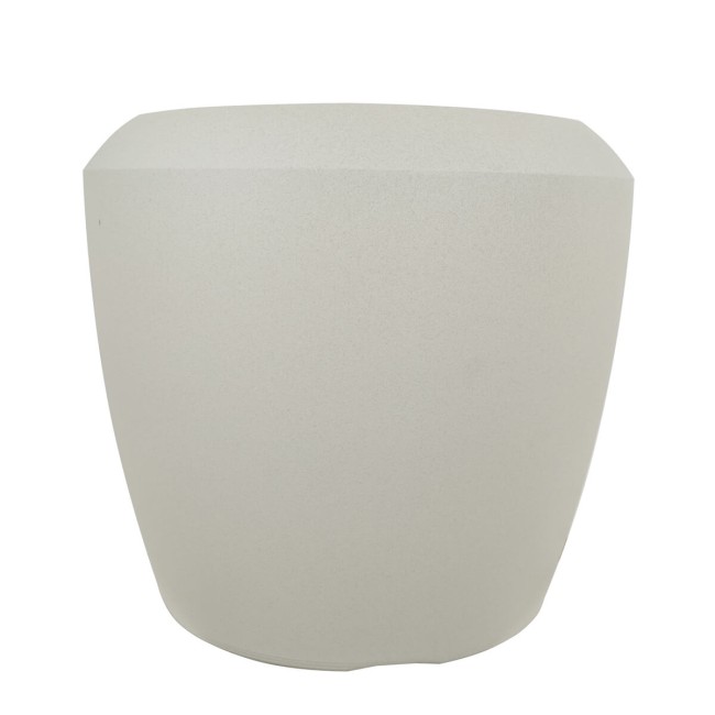 Set da 3 Vasi Conchino in HDPE Beige per Interno ed Esterno