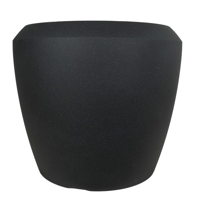 Set 3 Vasi Conchino Nero in HDPE - Design Moderno per Interni ed Esterni