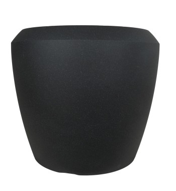 Set 3 Vasi Conchino Nero in HDPE - Design Moderno per Interni ed Esterni