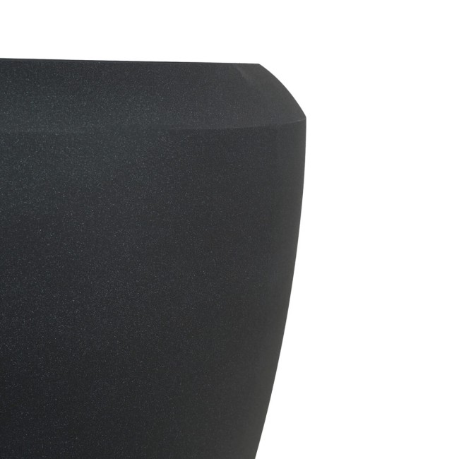 Set 3 Vasi Conchino Nero in HDPE - Design Moderno per Interni ed Esterni