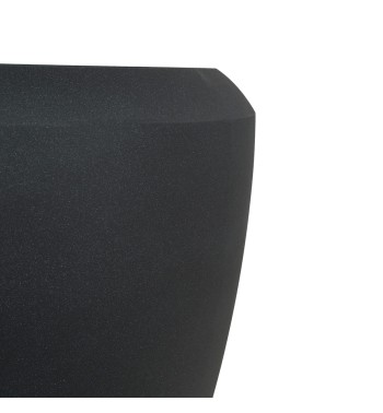 Set 3 Vasi Conchino Nero in HDPE - Design Moderno per Interni ed Esterni