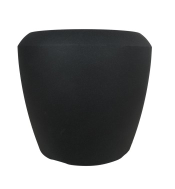 Set 3 Vasi Conchino Nero in HDPE - Design Moderno per Interni ed Esterni