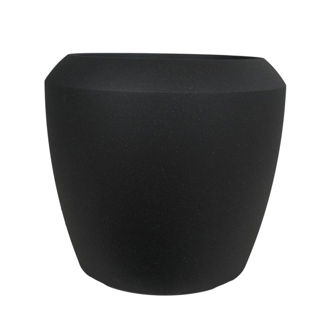 Set 3 Vasi Conchino Nero in HDPE - Design Moderno per Interni ed Esterni