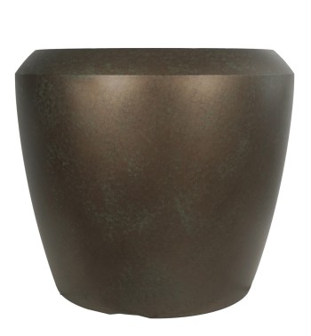 Set da 3 Vasi in Poliresina Alta Densità Color Metallo Uso Interno/Esterno