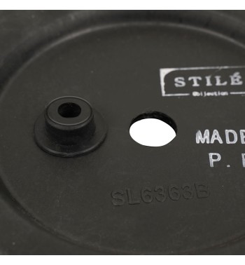 Set da 2 Vasi in HDPE Beige con Finitura a Righe, Eleganza per Interni ed Esterni