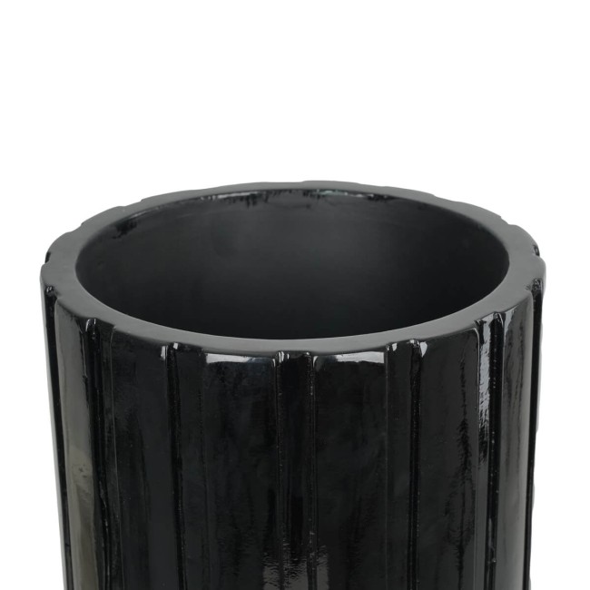 Vaso Alto in Vetroresina Nero, Eleganza per Interni ed Esterni