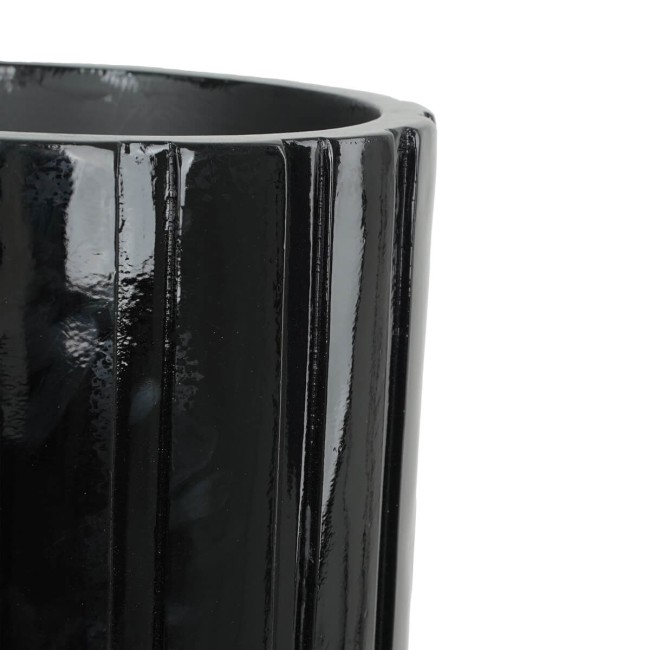Vaso Alto in Vetroresina Nero, Eleganza per Interni ed Esterni