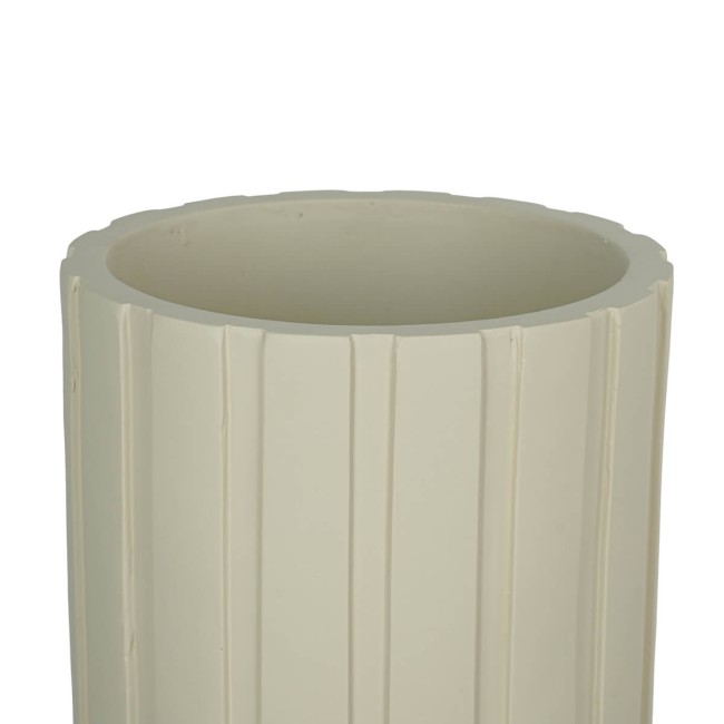 Vaso Alto in Vetroresina Taupe, Stile Moderno per Interni ed Esterni