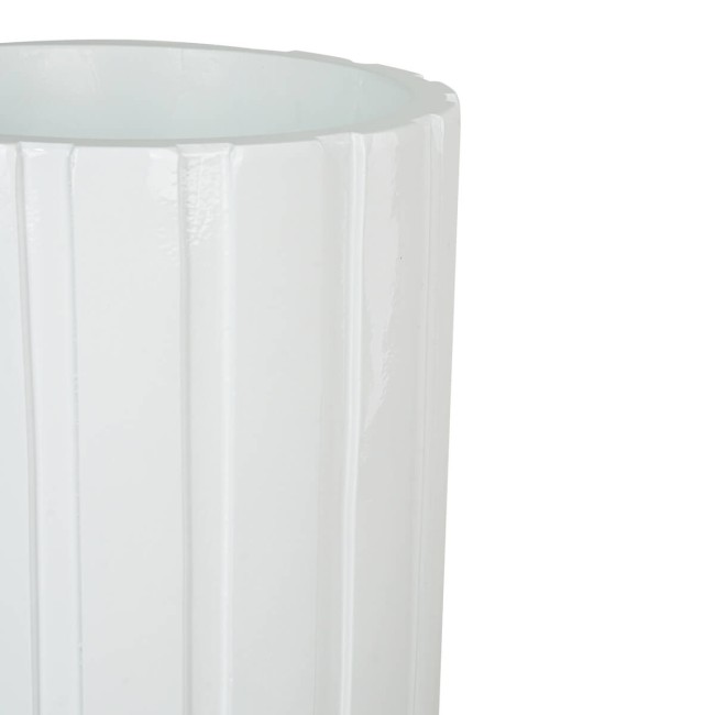 Vaso Alto in Vetroresina Bianco, per Interni ed Esterni