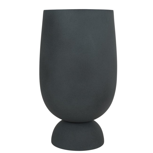 Set Tre Vasi in Ossido di Magnesio Grigio, Design Moderno per Interni ed Esterni