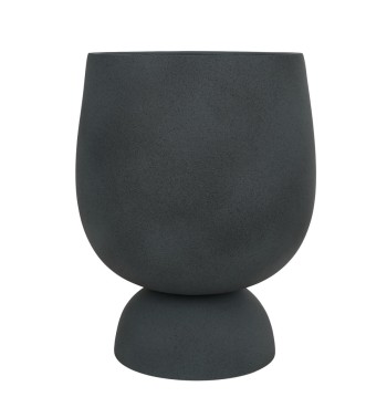 Set Tre Vasi in Ossido di Magnesio Grigio, Design Moderno per Interni ed Esterni