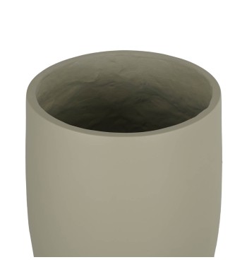 Set Tre Vasi in Ossido di Magnesio Taupe, Eleganza per Interni ed Esterni