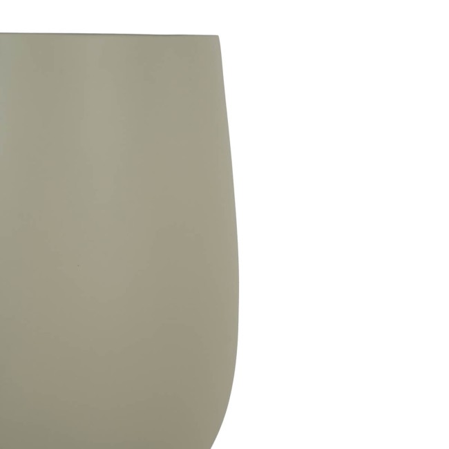 Set Tre Vasi in Ossido di Magnesio Taupe, Eleganza per Interni ed Esterni