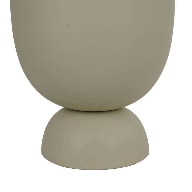 Set Tre Vasi in Ossido di Magnesio Taupe, Eleganza per Interni ed Esterni