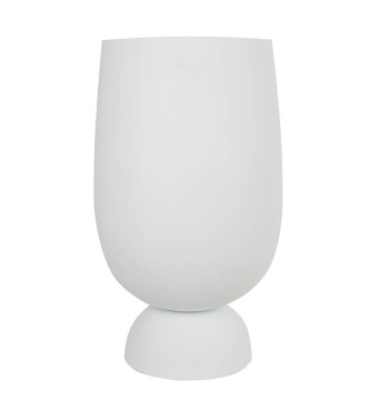 Set Tre Vasi in Ossido di Magnesio Bianco, Eleganza Minimal per Interni ed Esterni