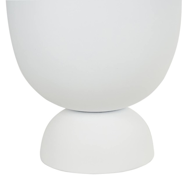 Set Tre Vasi in Ossido di Magnesio Bianco, Eleganza Minimal per Interni ed Esterni