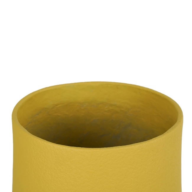 Set Due Vasi in Ossido di Magnesio Senape, per Interni ed Esterni