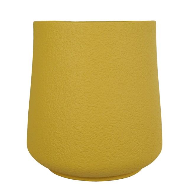 Set Due Vasi in Ossido di Magnesio Senape, per Interni ed Esterni