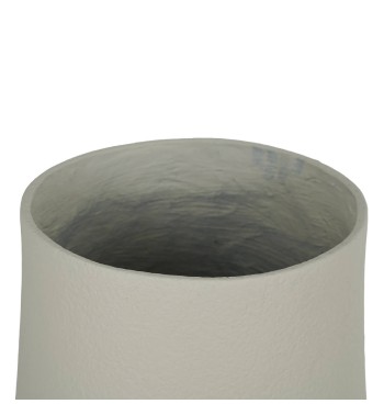 Set Due Vasi in Ossido di Magnesio Taupe, Adatto a Interni ed Esterni