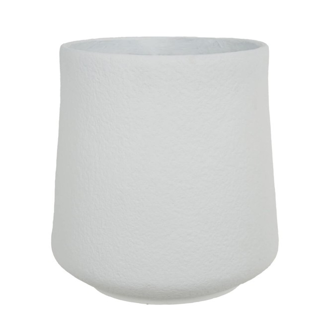 Set Due Vasi in Ossido di Magnesio Bianco, per Interni ed Esterni