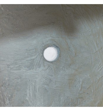 Set Due Vasi Cubo in Ossido di Magnesio Taupe, per Interni ed Esterni