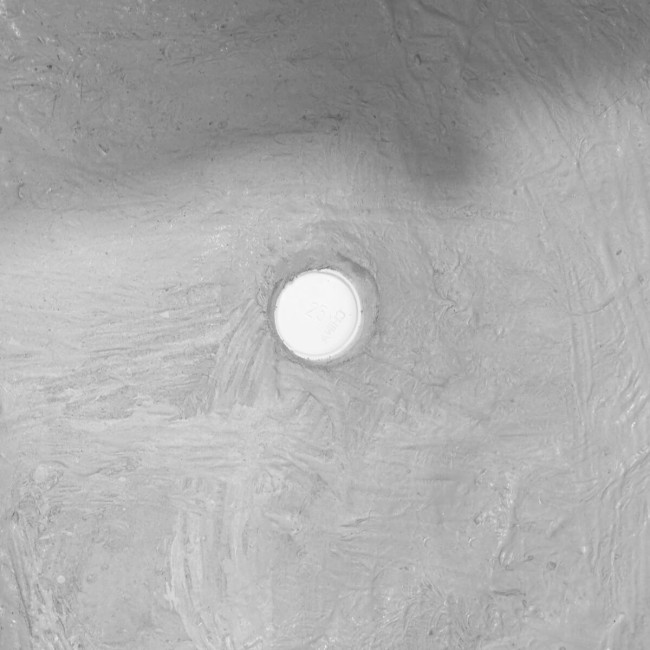 Set Due Vasi Cubo in Ossido di Magnesio Bianco, per Interni ed Esterni