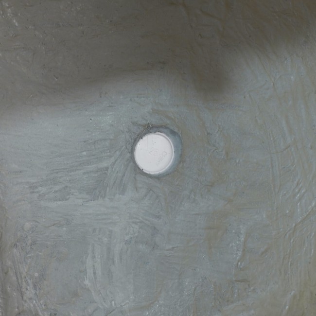 Set Due Vasi Rettangolari in Ossido di Magnesio Taupe, per Interni ed Esterni